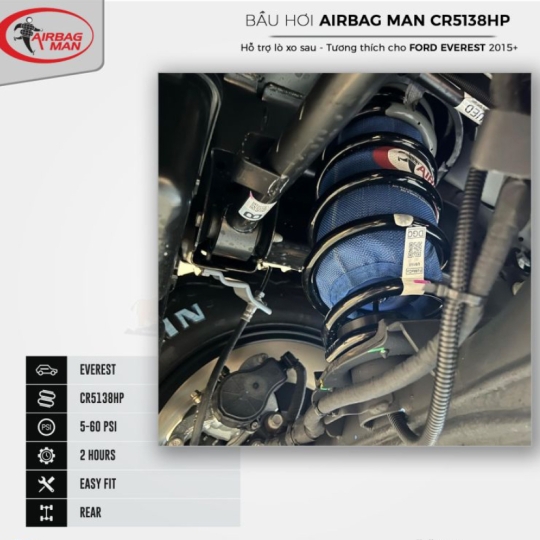 Bầu hơi Airbag Man CR5138HP cho Ford Everest (2015+)