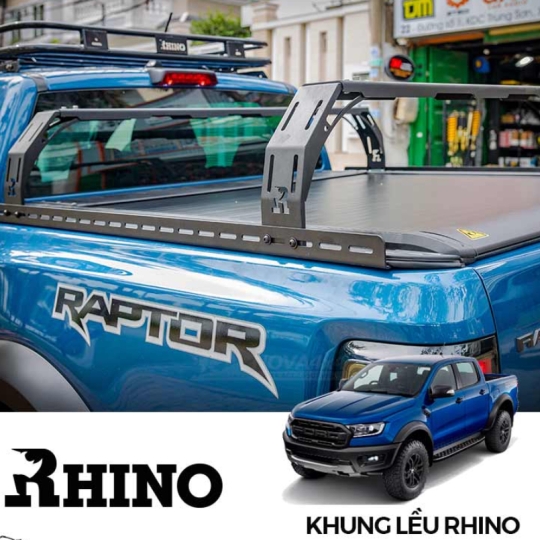 Khung gắn lều Mini lên thùng sau xe Bán tải – thương hiệu Rhino