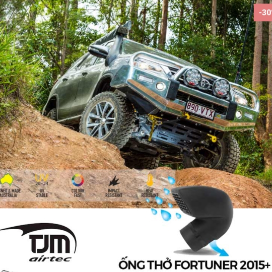 Ống thở TJM Airtec Air Ram cho Toyota Fortuner (2015+)