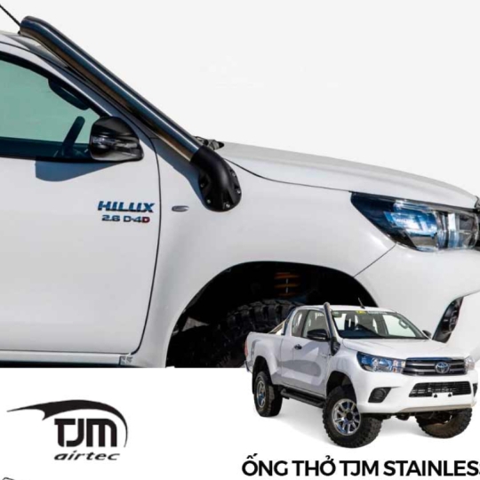 Ống thở TJM Airtec Brushed Stainless Steel cho Toyota Hilux Revo (2015+)