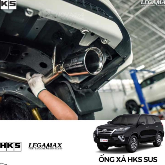 Ống xả HKS Legamax SUS cho Toyota Fortuner (2014+)