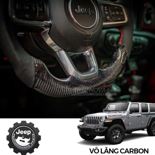 Vô lăng Carbon Fiber dành cho Jeep Wrangler