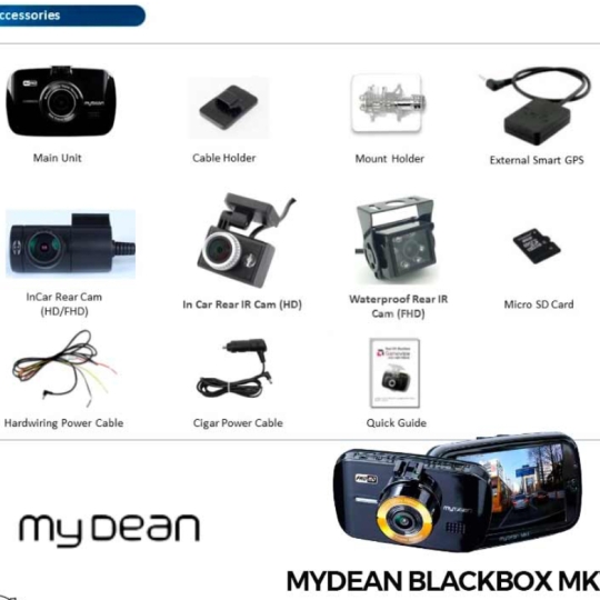 Camera hành trình Hàn Quốc – MyDean Blackbox MK1W (ghi hình Full HD)