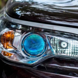 Mẫu đèn độ Toyota Fortuner 2017+ với Bi Led Kenzo ZX2 & Mắt quỷ đổi màu