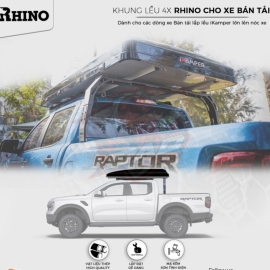 Khung gắn lều iKamper 4x lên nóc xe Bán tải – thương hiệu Rhino