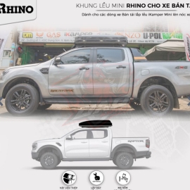 Khung gắn lều Mini lên nóc xe Bán tải – thương hiệu Rhino