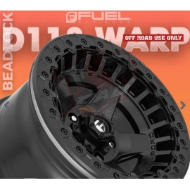 Mâm Fuel WARP Beadlock D118 17×9 | 6×139.7 | ET-15 (Màu Đen mờ)
