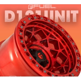 Mâm Fuel UNIT D121 17×9 | 6×139.7 | ET-15 (Màu Đỏ Candy)