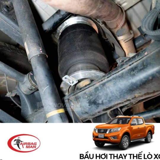 Bầu hơi Airbag Man OA6038 Full Kit cho Nissan Navara EL (Lò xo sau)