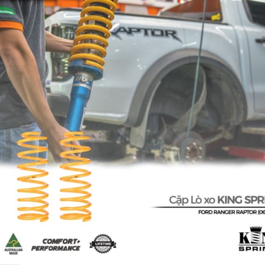 Cặp Lò xo sau King Springs #KFRR-121EHD cho Ranger Raptor (Tăng chiều cao 5cm)