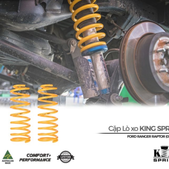 Cặp Lò xo sau King Springs #KFRR-121 cho Ranger Raptor (Tăng chiều cao 2-3cm)