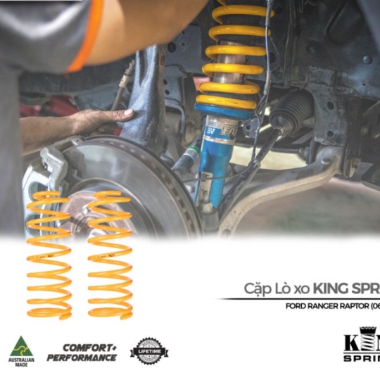 Cặp Lò xo sau King Springs #KFRR-121 cho Ranger Raptor (Tăng chiều cao 2-3cm)