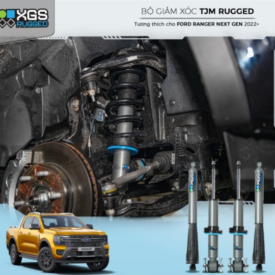 Giảm xóc TJM XGS Rugged cho Ford Ranger Next Gen (2022+)