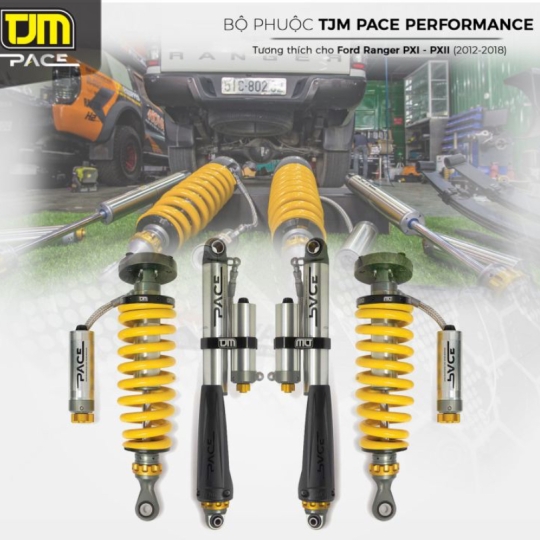 Bộ Phuộc TJM Pace Performance Shocks cho Ford Ranger PXIII (2018-2022)