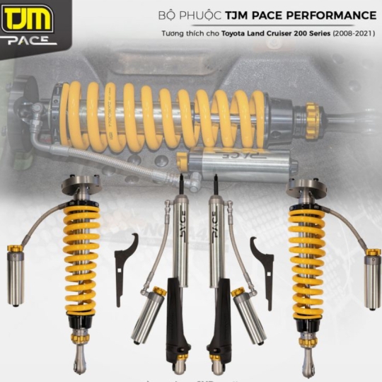 Bộ Phuộc TJM Pace Performance Shocks cho Toyota Land Cruiser 200 (2008-2020)