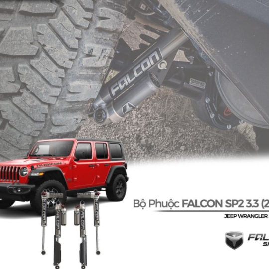 Bộ Phuộc Falcon SP2 3.3 Fast Adjust Piggyback cho Jeep Wrangler JL (2-4.5” Lift)