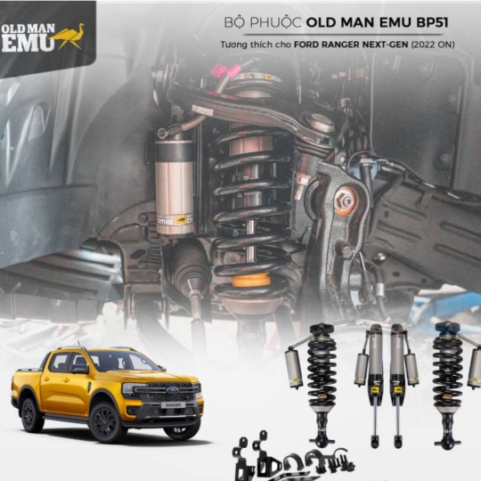 Bộ phuộc Old Man Emu BP51 cho Ford Ranger Next-Gen 2023+