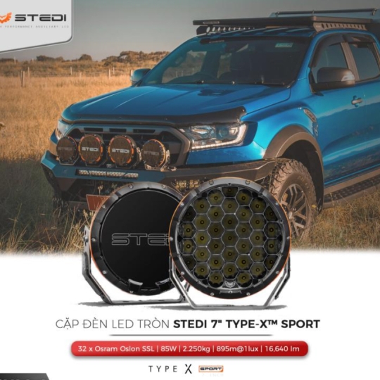 Cặp đèn tròn STEDI Type-X Sport 7 Inch