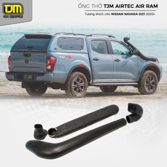 Ống thở TJM Airtec Snorkel Polyethylene cho xe Nissan Navara 2021+