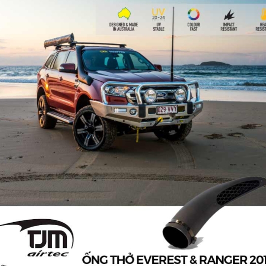  Ống thở TJM Airtec Wedgetail cho Ford Everest (2015+) và Ford Ranger PXIII (07/18+)