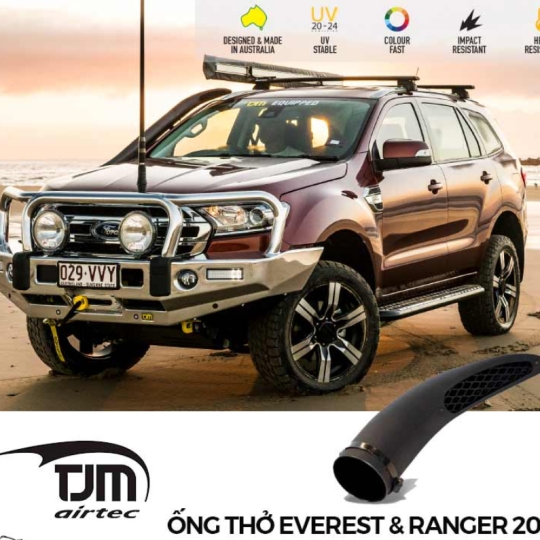  Ống thở TJM Airtec Wedgetail cho Ford Everest (2015+) và Ford Ranger PXIII (07/18+)