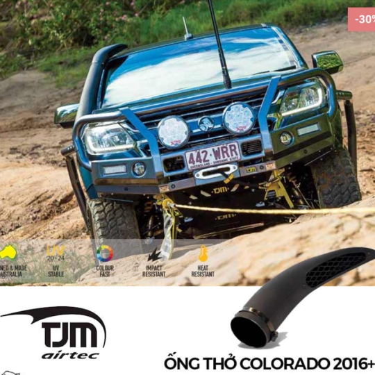 Ống thở TJM Airtec Snorkel Wedgetail cho Chevrolet Colorado (2012-2020)