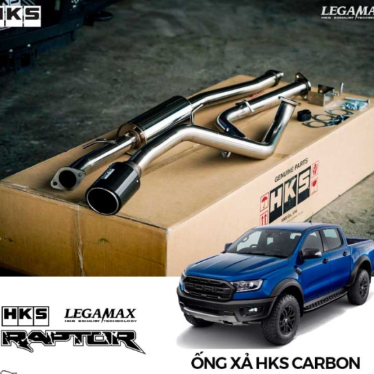 Ống xả HKS Legamax Carbon Dual Tail cho Ford Ranger Raptor