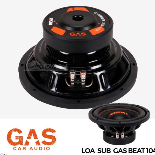 Loa Subwoofer 10″ GAS BEAT 104 250W (RMS) 500W (MAX) 4 Ohms