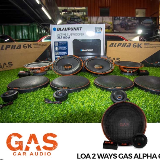 Bộ Loa phân tần 2 ways GAS 6,5″ ALPHA6K | 60W RMS / 120W MAX