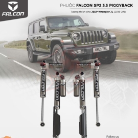 Bộ Phuộc Falcon SP2 3.3 Fast Adjust Piggyback cho Jeep Wrangler JL (2-4.5” Lift)