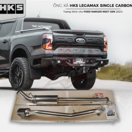 Ống xả đơn HKS Legamax Single Carbon cho Ford Ranger Next-Gen 2023