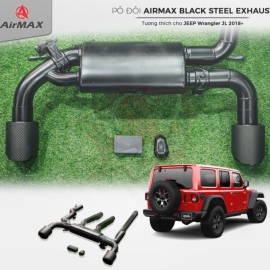 Pô đôi AirMax Black Steel – Điều chỉnh 2 chế độ dành cho Jeep Wrangler JL