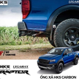 Ống xả HKS Legamax Single Carbon cho Ford Ranger Raptor