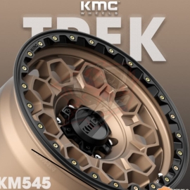 Mâm KMC KM545 Trek 17×9 | 6×139.7 | ET-12 | CB106.10 (Đồng viền Đen)