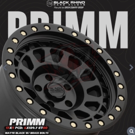 Black Rhino® - Mâm Black Rhino Primm 17×9 | 6×139.7 | ET00 | CB112.1 (Đen mờ)
