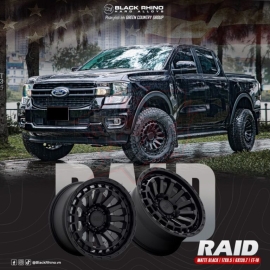 Black Rhino® - Mâm Black Rhino Raid 17×8.5 | 6/139.7 | ET-18 | CB112.1 (Màu Đen mờ)