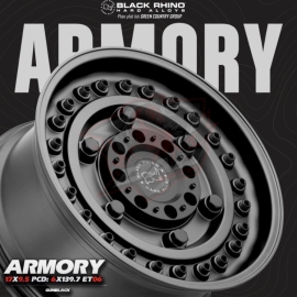 Black Rhino® - Mâm Black Rhino Armory 17×9.5 | 6/139.7 | ET06 | CB106.1 (Màu Xám Đen)