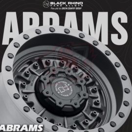 MÂM BLACK RHINO ABRAMS 17×8.5 | 6×139.7 | ET00 | CB112.1 (MÀU XÁM NHÁM)