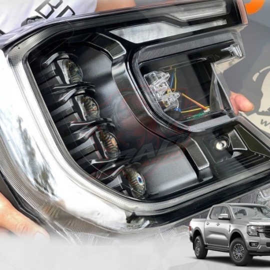 Cụm đèn Full LED 4 Beam cho Ford Ranger & Everest 2023