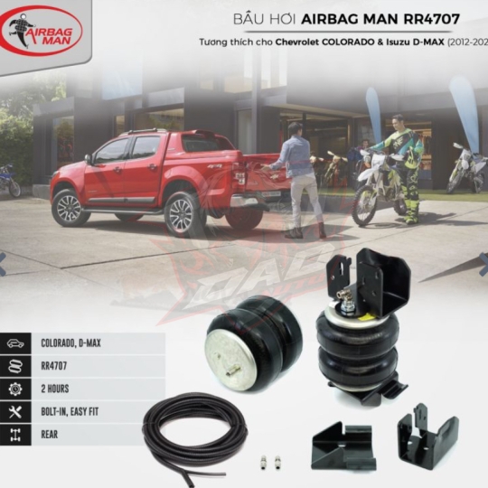 Bầu hơi Airbag Man RR4642 cho Chevrolet Colorado và Isuzu D-Max 2012+
