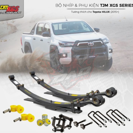 Bộ Nhíp TJM và phụ kiện cho Toyota Hilux (2015+)