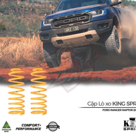 Cặp Lò xo sau King Springs #KFRR-121HD cho Ranger Raptor (Tăng chiều cao 5cm)