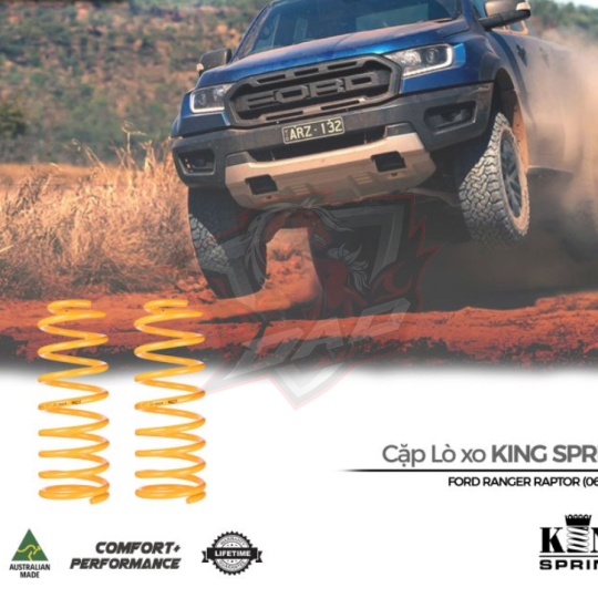 Cặp Lò xo trước King Springs #KFFR-120 cho Ranger Raptor (Tăng chiều cao 2-3cm)