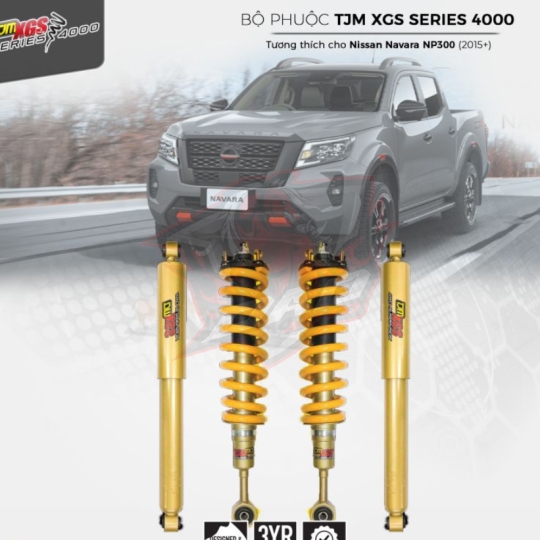 Bộ Phuộc TJM XGS Series 4000 cho Nissan Navara NP300 (2015+)