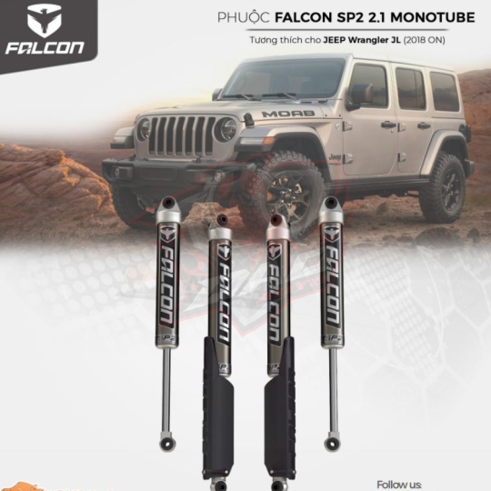 Bộ Phuộc Falcon SP2 2.1 Monotube Shock Kit cho Jeep Wrangler JL