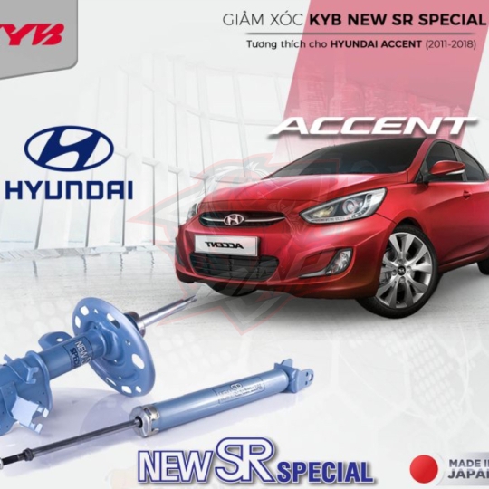 Giảm xóc Hiệu năng cao KYB New SR Special Hyundai Accent (2011-2018)
