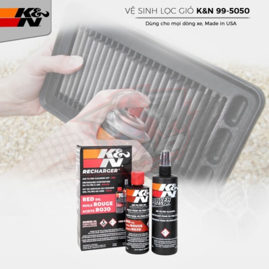 Bộ vệ sinh lọc gió K&N 99-5050