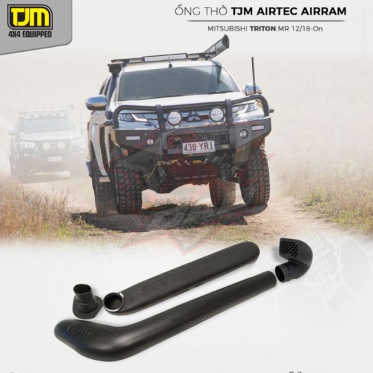 Ống thở TJM Airtec Snorkel Polyethylene cho xe Mitsubishi Triton 2019+
