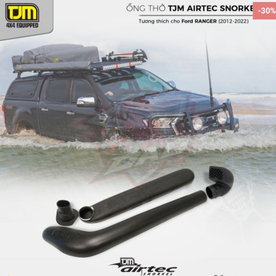 Ống thở TJM Airtec Snorkel Wedgetail cho Ford Ranger (2011-2018)