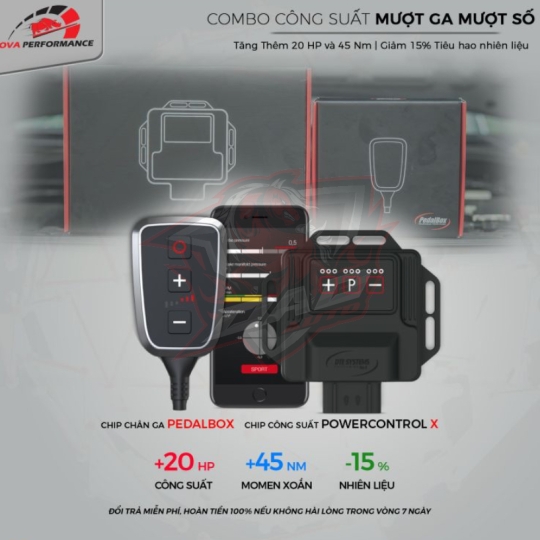 Combo 1: Mượt ga mượt số với cặp đôi Chip Tuning từ DTE Systems